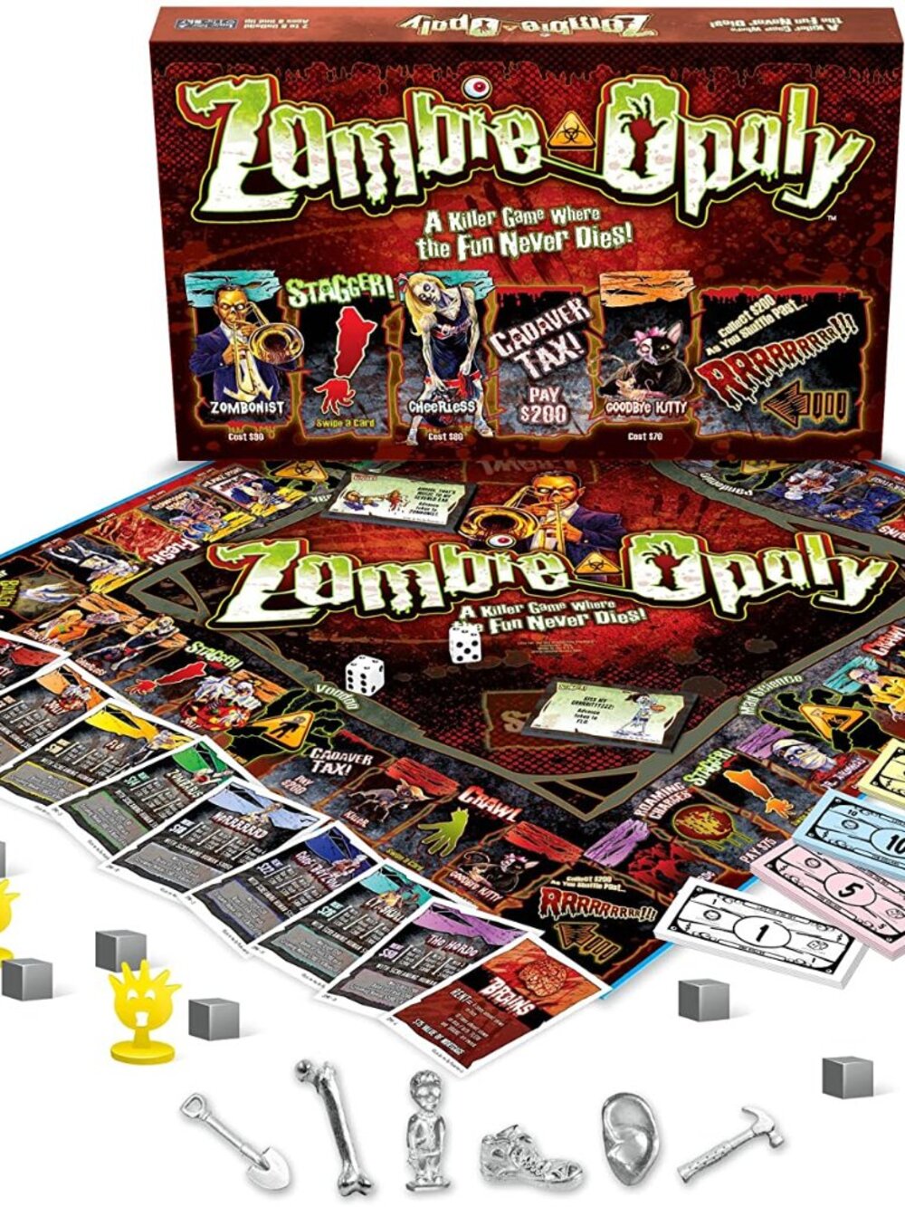 3/$88❤️sealed ZOMBIE-OPOLY board game Late For The Sky 2012 Made In The USA
